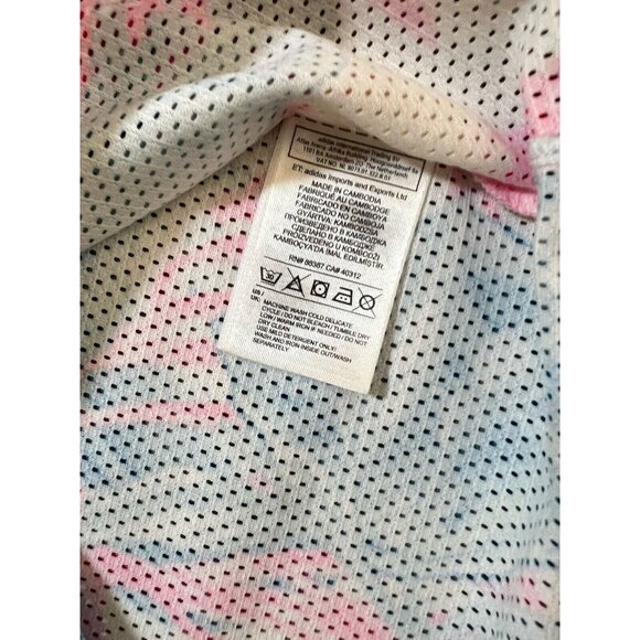 Adidas Jersey Mens XL Blue Pink Pineapple Tropical Mesh Basketball Tank. - Picture 3 of 8